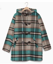 DHOLIC | *MONOMORI-モノモリ-/AW*マドラスチェックダッフルコート(ダッフルコート)