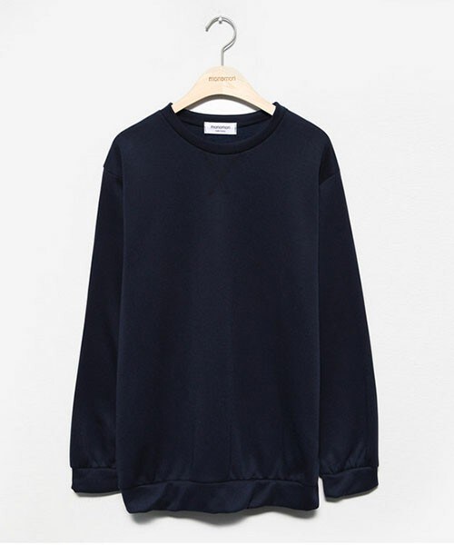 DHOLIC（ディーホリック）の「*MONOMORI-モノモリ-/AW*裏起毛スウェットプルオーバー（Tシャツ/カットソー・レディース・ベージュ/ネイビー/ブラック・free）」の3枚目の写真