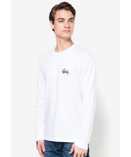 STUSSY（ステューシー）の「Long Sleeve Basic Logo Tee（その他・メンズ・White・S/M/L/XL）」の2枚目の写真
