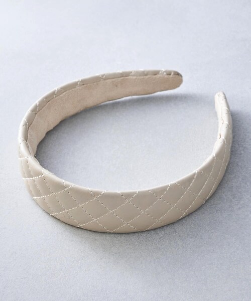 3coins（3coins）の「キルティングカチューシャ（カチューシャ・レディース・アイボリー/カーキ/ブラック・0）」の2枚目の写真