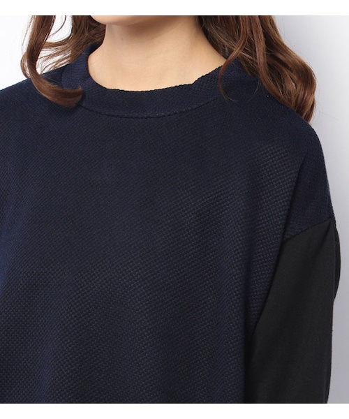 PAGEBOY（ページボーイ）の「袖切り替えバックジップミニワンピース（ワンピース/ドレス・レディース・グレー系/グリーン系/ネイビー系）」の7枚目の写真