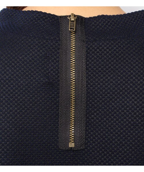 PAGEBOY（ページボーイ）の「袖切り替えバックジップミニワンピース（ワンピース/ドレス・レディース・グレー系/グリーン系/ネイビー系）」の12枚目の写真