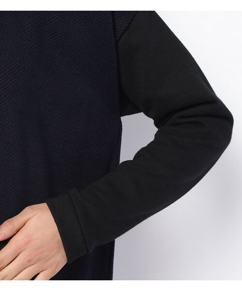 PAGEBOY（ページボーイ）の「袖切り替えバックジップミニワンピース（ワンピース/ドレス・レディース・グレー系/グリーン系/ネイビー系）」の9枚目の写真