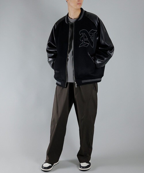 NUMBER (N)INE（ナンバーナイン）の「WOOL RAGLAN STADIUM JACKET-W