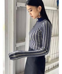 EMODA | クラッシュショートリブニット(ニット/セーター)