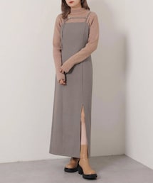 one after another NICE CLAUP | 【低身長向けサイズあり】スリットキャミワンピース(ワンピース)