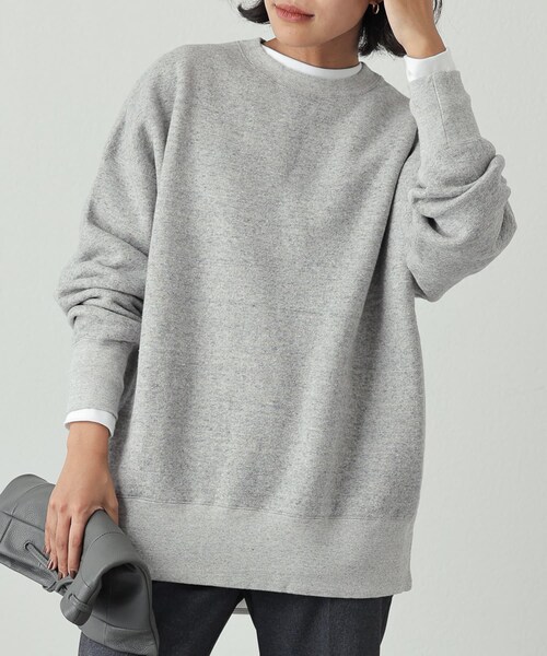 OUVRAGE CLASSE(ウヴラージュクラス)の「【TICCA】クルーネック裏起毛スウェット(スウェット・レディース・ホワイト/グレー・FREE)」の2枚目の写真