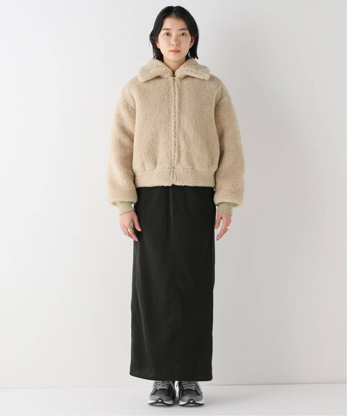 IENA(イエナ)の「ボア ZIPブルゾン(その他・ナチュラル/36/38)」の2枚目の写真