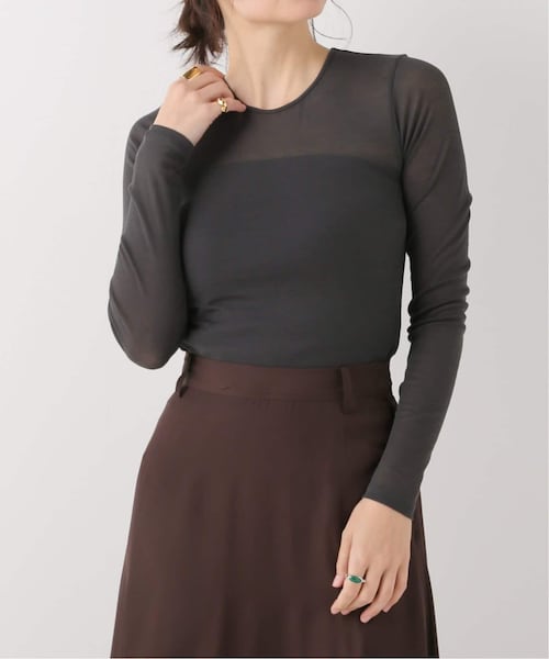 plage（プラージュ）の「Rib Sheer ロンT（）」 - WEAR