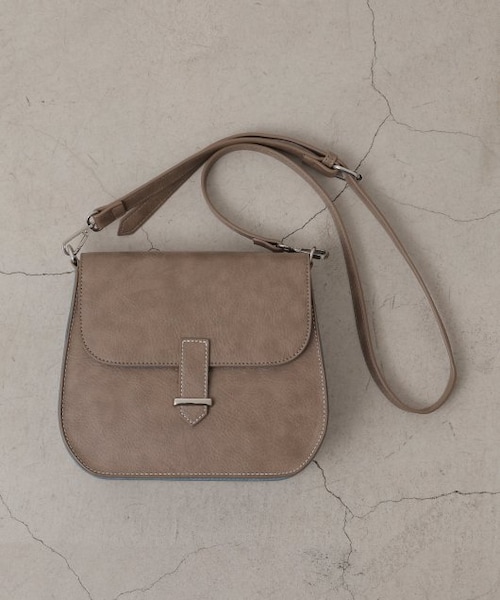 DOUBLE NAME（ダブルネーム）の「配色ステッチ合皮ショルダーBAG 