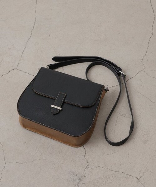 DOUBLE NAME（ダブルネーム）の「配色ステッチ合皮ショルダーBAG 