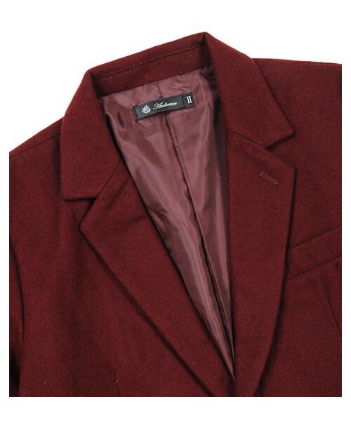 Audience（オーディエンス）の「輕量Melton羊毛Chester外套（その他・メンズ・酒紅/黑/卡其/藍・M/L/XL）」の2枚目の写真