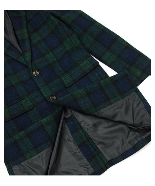 Audience（オーディエンス）の「格紋TWEED羊毛Chester coat（その他・メンズ・墨綠・M/L）」の5枚目の写真