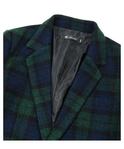 Audience（オーディエンス）の「格紋TWEED羊毛Chester coat（その他・メンズ・墨綠・M/L）」の2枚目の写真