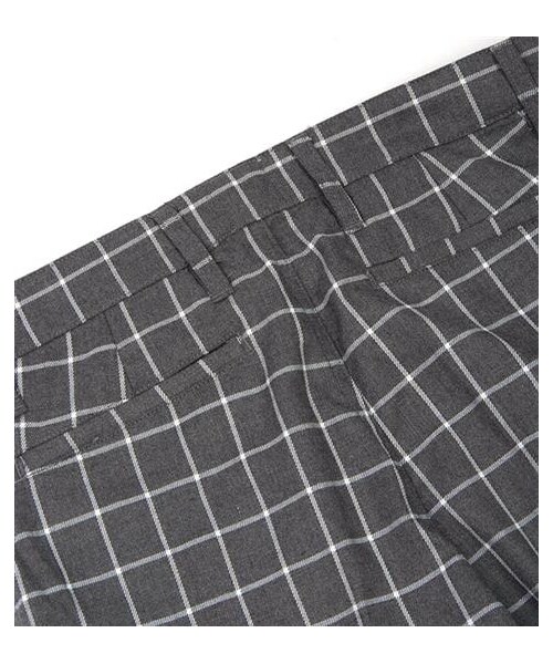 VIBGYOR（ヴィブジョー）の「格紋長褲（パンツ・メンズ・灰/藍・M/L）」の5枚目の写真