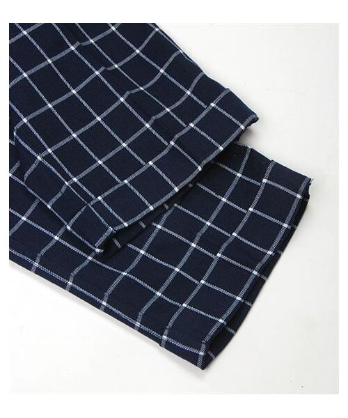 VIBGYOR（ヴィブジョー）の「格紋長褲（パンツ・メンズ・灰/藍・M/L）」の7枚目の写真