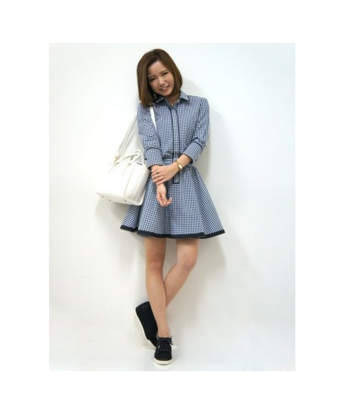 31 Sons De Mode トランテアン ソン ドゥ モード の 春物新作item ギンガムチェック ストライプシャツワンピース 予約アイテム ワンピース ドレス Wear