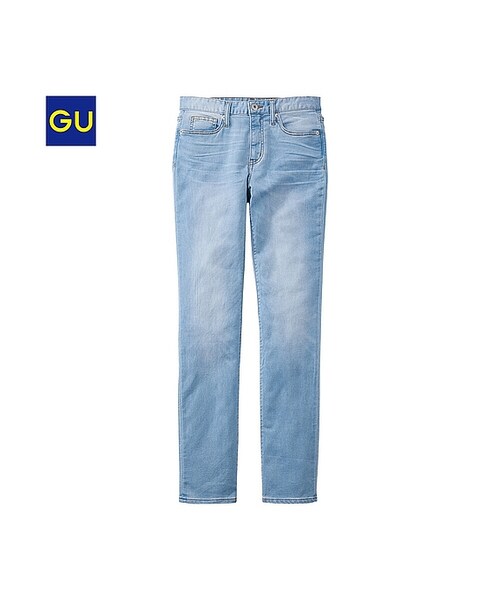 GU(ジーユー)の「(GU)デニムルックストレートパンツB(WOMEN ⁄ パンツ・その他・レディース・BLUE・XL/L/S/M)」の2枚目の写真