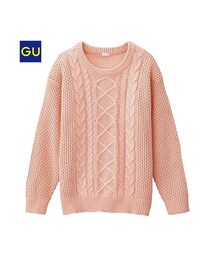 GU | （GU）ケーブルセーター（長袖）Ｂ(トップス)