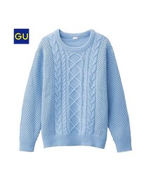 GU | （GU）ケーブルセーター（長袖）Ｂ(トップス)