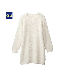 GU | （GU）フェザーミックスチュニック（長袖）Ａ(ワンピース/ドレス)