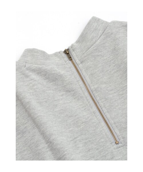 w closet（ダブルクローゼット）の「スタンドネック刺繍裏毛チュニック（トップス・レディース・グレー/L.ラベンダー/ネイビー/ブラック・FREE）」の9枚目の写真