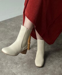 Chez toi | ウッドヒールサイドゴアブーツ(ブーツ)