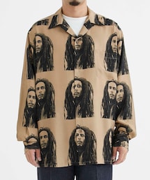 BOB MARLEY / HAWAIIAN SHIRT L/S ( TYPE-2 )