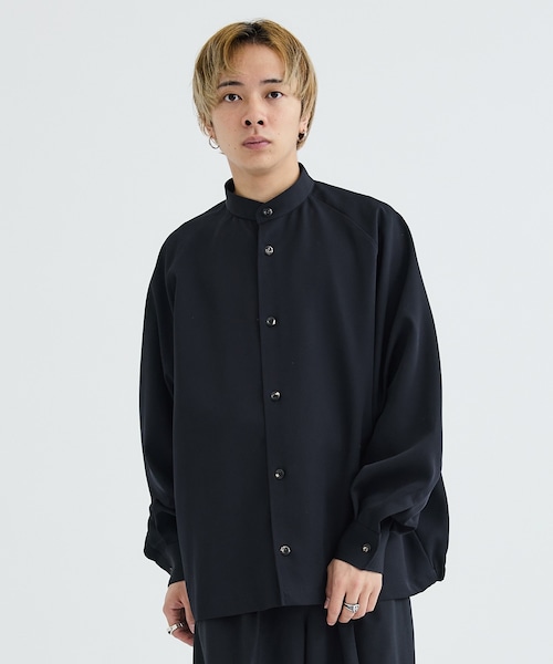 トップス THE RERACS BAL COLLAR RAGLAN SHIRT 46 THE RERACS BAL COLLAR RAGLAN SHIRT 46
