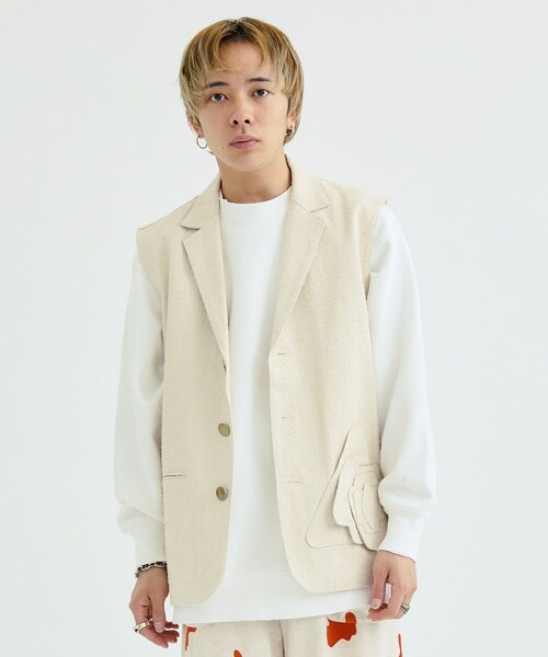 RANDY ランディ ノースリーブ ジャケット ワンピース トレンチ