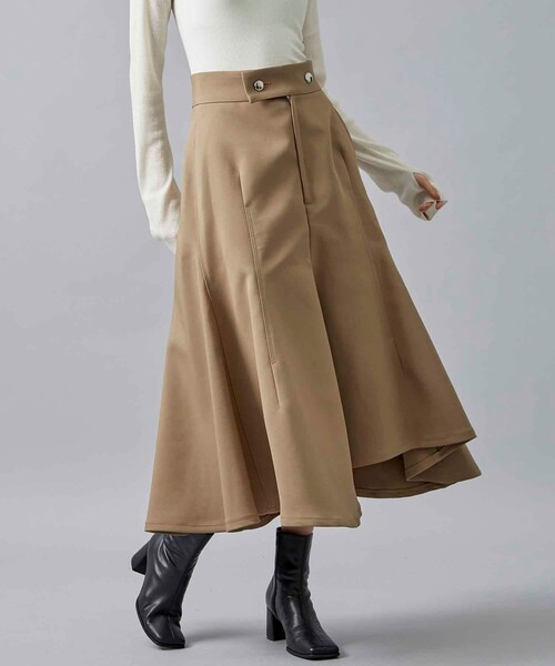 UJOH(ウジョー)の「Random Hem SKT(スカート・レディース・BLK/BRN・2/3)」の2枚目の写真