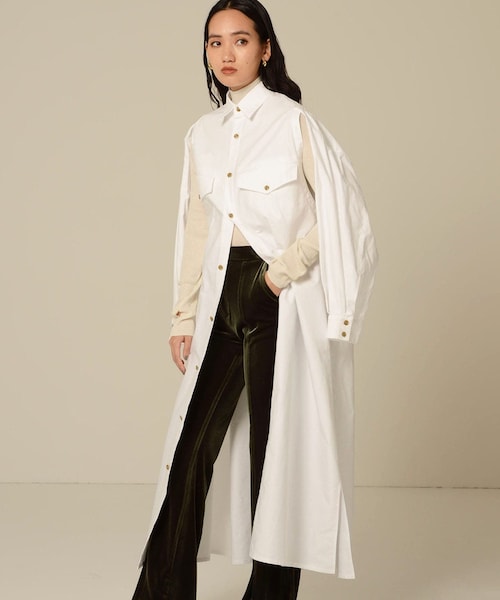 MATURED（マチュアード）の「ストライプシャツドレス（ワンピース