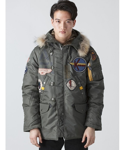 AVIREX N-3B フライトジャケット A.C.Cパッチド エアフォース M AVIREX N-3Bフライトジャケット A.C.Cパッチド エアフォース XL - メルカリ