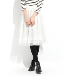LOWRYS FARM | ストライププリントチュールスカート(スカート)