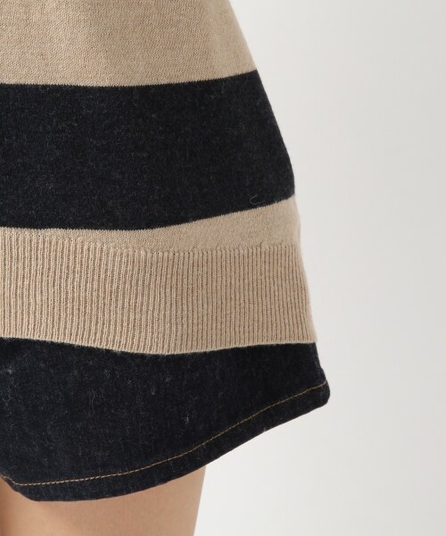 Heather(ヘザー)の「12GVネックニットプルオーバー(トップス・レディース・オフホワイト/ホワイト×ブラック/ベージュ×ダークネイビー/グリーン・FREE)」の10枚目の写真