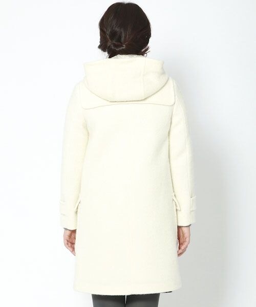 BABYLONE（バビロン）の「圧縮ブークレーフードコート（ジャケット/アウター・レディース・オフホワイト/ネイビー・36）」の9枚目の写真