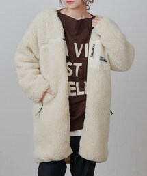 PUAL CE CIN | 【FIRST DOWN】LONG BOA JACKET(その他アウター)