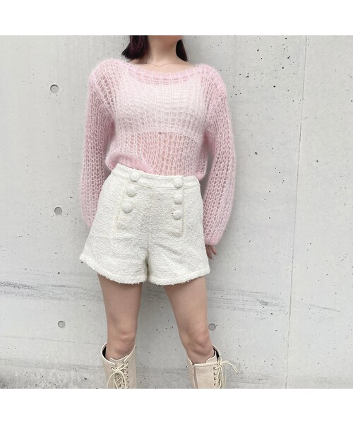 lilLilly(リルリリー)の「ツイードショートパンツ(その他・レディース・WHITE/BLACK)」の7枚目の写真