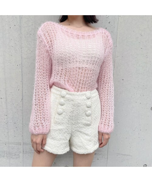 lilLilly(リルリリー)の「ツイードショートパンツ(その他・レディース・WHITE/BLACK)」の8枚目の写真
