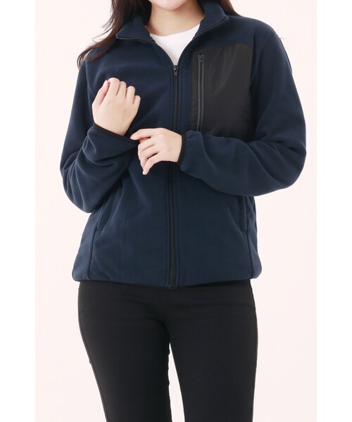 glimmer（グリマー）の「[Unisex] 238-RFJ 리플렉트 플리스 자켓（その他・BLACK/GREY/NAVY・SS/S/M/L/LL/3L/4L）」の7枚目の写真