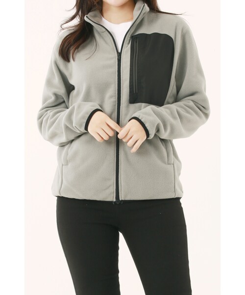 glimmer（グリマー）の「[Unisex] 238-RFJ 리플렉트 플리스 자켓（その他・BLACK/GREY/NAVY・SS/S/M/L/LL/3L/4L）」の3枚目の写真