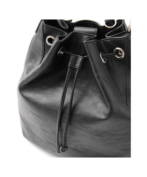 KBF（ケイビーエフ）の「3way巾着バッグ（バッグ・レディース・OFFWHITE/BLACK・one）」の20枚目の写真