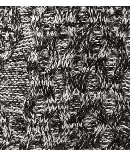 mysty woman(ミスティウーマン)の「アラン柄オフタートルニットワンピース(ワンピース/ドレス・レディース・アイボリー/ボルドー/グリーン/ブラック系・M)」の11枚目の写真