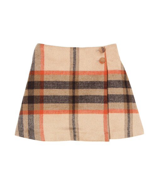 dazzlin（ダズリン）の「【R】ウール台形チェックスカート（スカート・レディース・レッド/ベージュ/キャメル・S/M）」の10枚目の写真