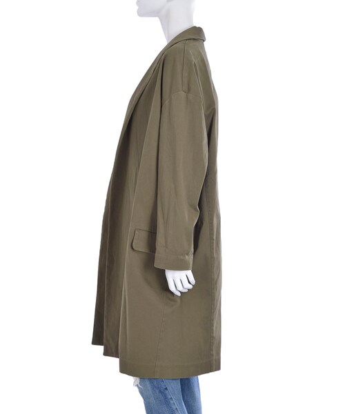 Ungrid(アングリッド)の「【Casual】ロングガウンコート(ジャケット/アウター・レディース・カーキ/キャメル・F)」の5枚目の写真