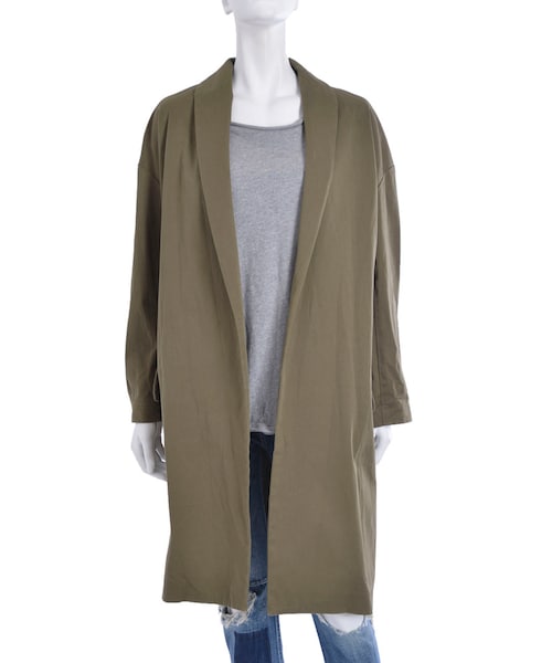 Ungrid(アングリッド)の「【Casual】ロングガウンコート(ジャケット/アウター・レディース・カーキ/キャメル・F)」の4枚目の写真