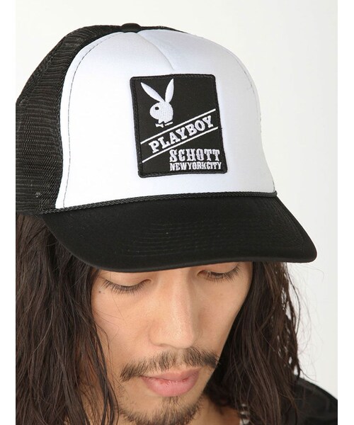 schott(ショット)の「Schott(ショット)PLAY BOY CAP(トップス・BLK/BLACK・F)」の8枚目の写真