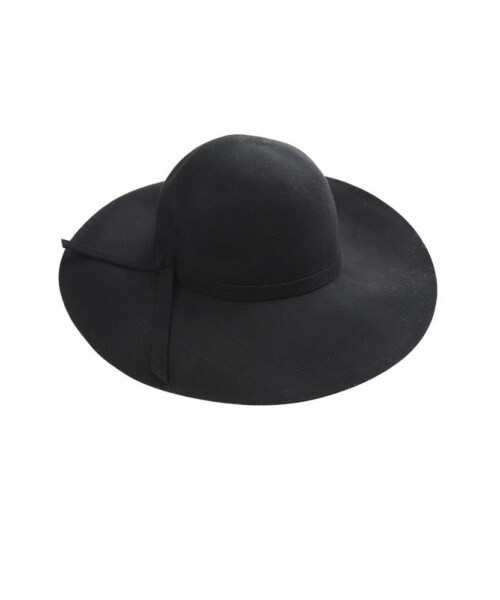 Re:EDIT（リエディ）の「ウールつば広リボンハット（帽子・レディース・ブラック/ベージュ/ワイン・フリーサイズ）」の3枚目の写真