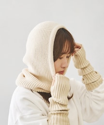 3coins | リブニットバラクラバ(ハット)