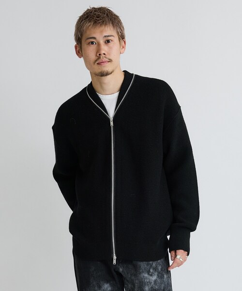 WRAPINKNOT（ラッピンノット）の「ZIP KNIT CARDIGAN（ニット/セーター